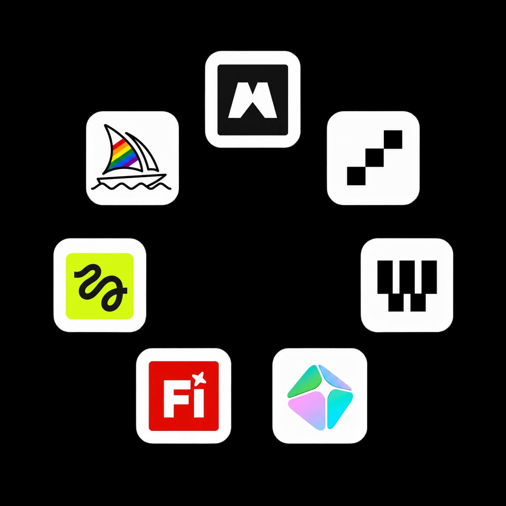 Strumenti AI usati nei workflow creativi di Mindleg Studios: Midjourney, Runway, ElevenLabs, Freepik e altri